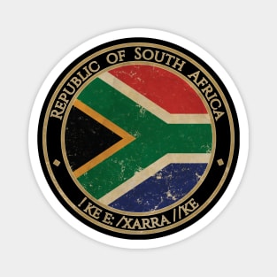 Vintage Republic of South Africa African Flag Magnet